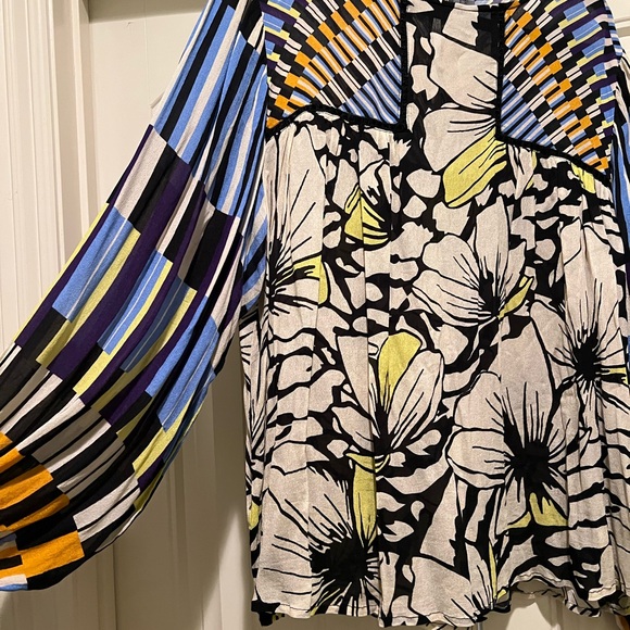 BL^NK London Anthropologie Miranda Peasant Blouse Sheer Bohemian Size 2X - Picture 8 of 8